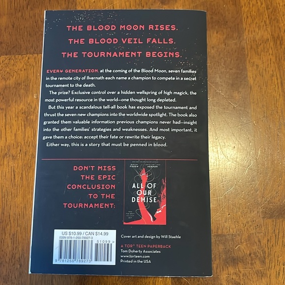 Blood Before All- All of Us Villains paperback - Picture 2 of 2